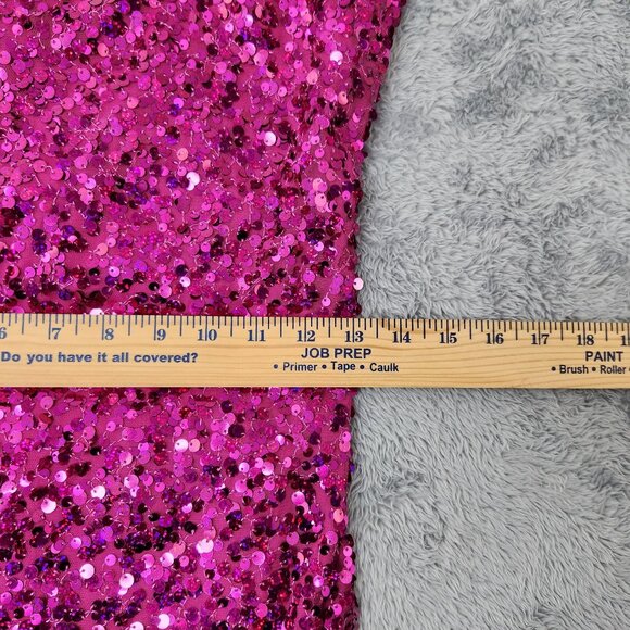 Wild Fable Mini Dress Womens S Pink Sequin With Adjustable Straps & Side Slit - Picture 11 of 16